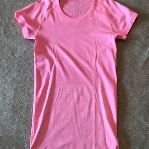 Coral Lululemon Swiftly Tech Shirt